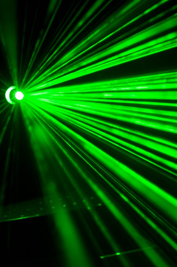 green laser light